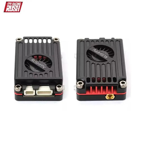 Rush Tank Max Solo 2.5W 5.8GHz FPV VTX With Active Cooling CNC Shell Top and Bottom View for RC Long-Range Fixed-Wing