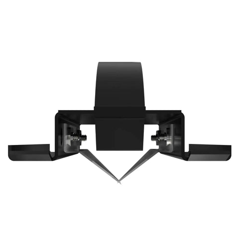 Front view of One Inch V Cut Duct Board Cutting Tool Black For Clean Precise V Groove Joints And Foldable Duct Board Installations
