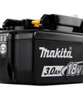18V LXT Lithium Ion 3.0Ah Battery The Workhorse Power Pack with High Cycle Life, side view showing design and branding