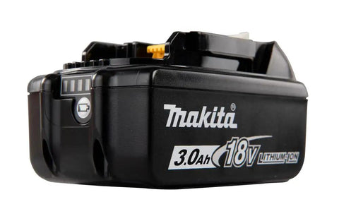 18V LXT Lithium Ion 3.0Ah Battery The Workhorse Power Pack with High Cycle Life, side view showing design and branding
