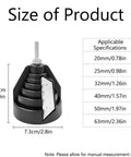 TopHomer Heavy Duty External Chamfering Tool For Pipework showing size specifications for 20mm to 63mm pipes.