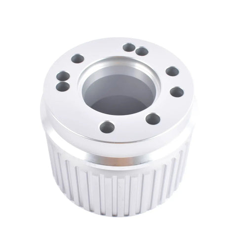Upgrade Your Chevy BBC With This Sick Belt Drive Pulley Set For 396 427 Or 454 Big Block Engines Featuring Durable Billet Aluminum Design And A Non Slip Gilmer Belt To Keep Your Ride Running Smooth Like A Dream. billet aluminum pulley, top view