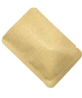 Kraft Paper Outside Vacuum Seal Bag with Foil Inside, Open Top, 4.7x7.1 Inch, shown flat and sealed.