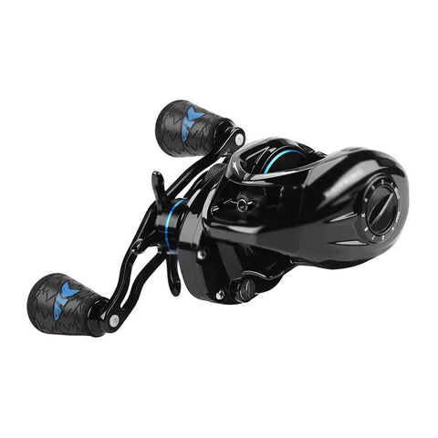Heavy Duty Fishing Reel For Outdoors With Anti Explosion Line Magnetic Brake System Aluminum Alloy Body Smooth Bearing Support Right Hand Handle Built Tough Water Drop Wheel