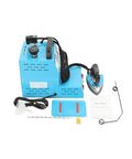 Heavy Duty Industrial Steam Iron Station With Pressurized Continuous Flow And Massive Four Liter Tank Built Like A Workhorse with accessories.