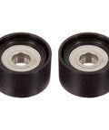 Premium Lower 2 Pack Accessory Drive Belt Idler Pulley For Mercedes Benz CL600 CL65 AMG S350 S600 S65 AMG SL600 SL65 And SLR McLaren That Keeps Your Engine Running Smooth And Reliable Like A Boss. Two black metal idler pulleys