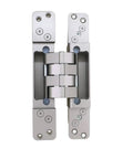 Aluminum Profile Concealed Door Hinge For Rebated Doors Hidden Invisible Hinge System front view