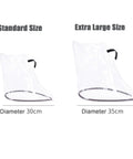 Grip Tight Magnetic EV Charger Cover For Cadillac Optiq 2025 To 2026 showing standard 30cm and extra large 35cm sizes.