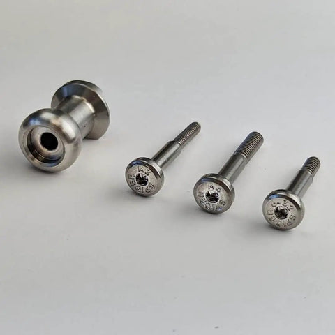 Drill Pin Holster Premium CNC Stainless Steel Side Mount Tool Holder components displayed on white surface