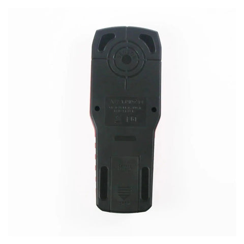 No Sweat Pro Grade Wall Scanner Finds Studs Wood Live Wires And Copper Non Ferrous Metals Knockout Value With Sharp LCD Readout back view.