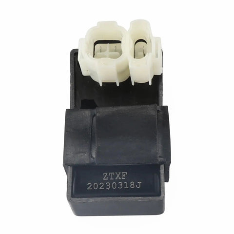 Top view of CDI box component from Complete All In One 4 Stroke GY6 50-150cc 125cc Ignition Kit with Plug And Play AC CDI Box.