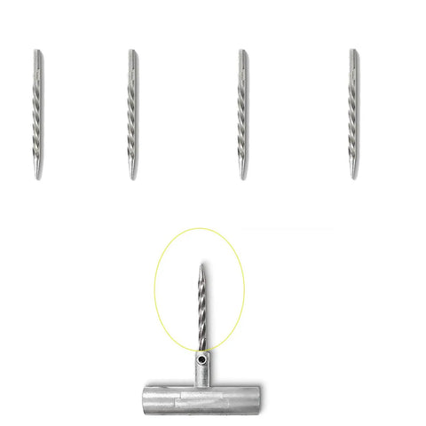 4 Pack Tire Reamer Drill Bits Probes For Puncture Repair Needle Attachments Replacement For Tire Plug Kits Cordless Drills