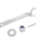 Tool set including wrench, nut, and pin for Two Blade Nylon Propeller For Electric Trolling Motor Outboard Power Prop Kit