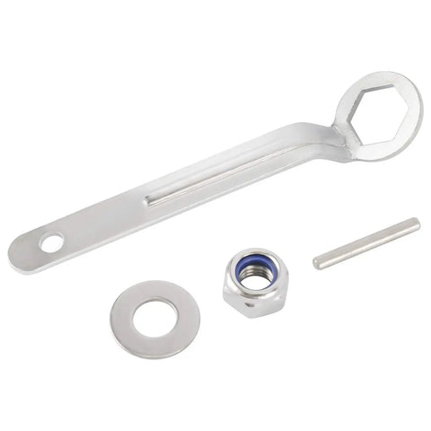 Tool set including wrench, nut, and pin for Two Blade Nylon Propeller For Electric Trolling Motor Outboard Power Prop Kit