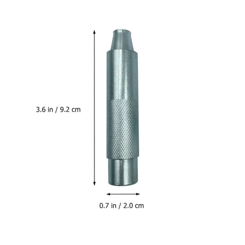 Pro Grade 17mm Eyelet Setter Tool And Die Punch Kit With 100 Silver Grommets for DIY Leathercraft, durable steel handheld puncher