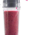 Ninja Blender Cups 16 Ounce Single Serve Replacement Cups With Two Sip Lids For BL770 BL780 BL660 Professional Blenders Pack Of 2