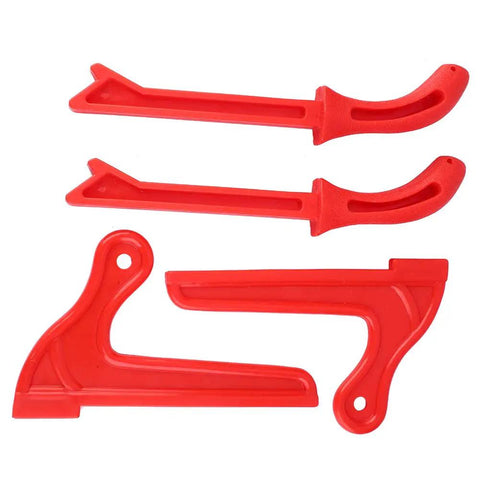 4 Piece Pro Grade Safety Woodworking Push Sticks Set For Table Saw And Jointer With Ergonomic Grips, Durable Plastic Hand Push Tools