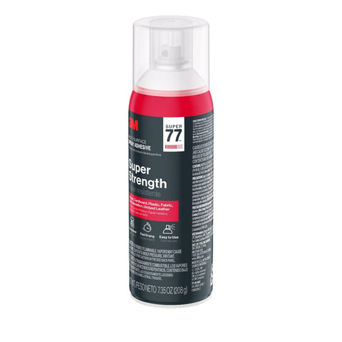 Can of Multi Surface Spray Adhesive For Light Duty Materials With Fast Dry Time And Low VOC, quick bond, clear finish.
