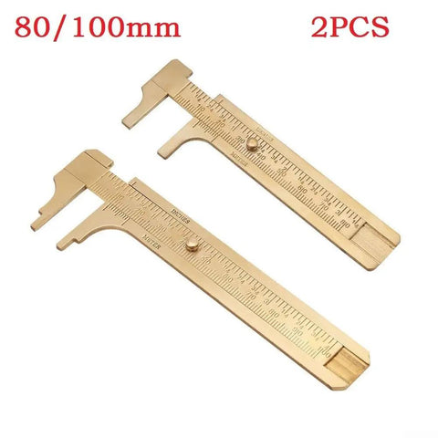 Vernier Caliper Set 80 100mm Sliding Gauge Ruler With Double Inch And Metric Scale For Jewelry Making, Pro Grade Ultra Precision Measuring