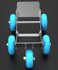Heavy Duty Vehicle Moving Dolly No Slip Rubber Steel Pro Car Mover Skate For Garage Transport Polycarbonate Wheel Casters Motorcycle Shifting Built Rock Solid Reliable Gear For Mechanics And Drivers Nailing The Job In Shop, blue wheels
