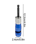 Premium Cord Drill Wire Stripper And Cable Sheathing Crimper Tool For Electrical Pros, handheld, blue, 12.2cm long, designed for quick stripping.