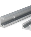 Rock Solid 400Mm T Track Slider Kit Aluminum Alloy Jig Rails showing pre-drilled mounting hole for easy setup.