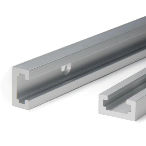 Rock Solid 400Mm T Track Slider Kit Aluminum Alloy Jig Rails showing pre-drilled mounting hole for easy setup.
