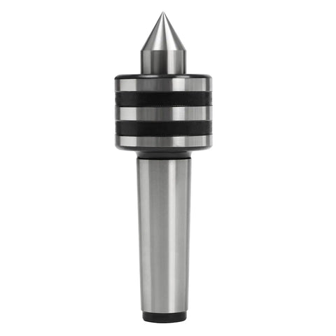 4 Inch Lathe Live Center MT3 Bull Nose 75 Degree Tip With Triple Ball Bearing For Hollow Turning, strong alloy steel construction