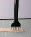 Mirror Polished Steel 5mm Diamond Pattern Leather Craft Chisel Set With 1 2 4 6 Claw Tips High Carbon Steel Rust Resistant