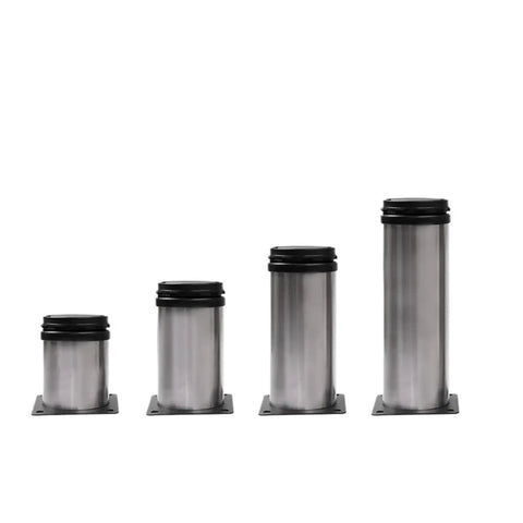Adjustable Stainless Steel Furniture Legs Set Four Pieces For TV Stands Desks Cabinets Beds And Sofas Round Feet That Stay Silent Rock Solid