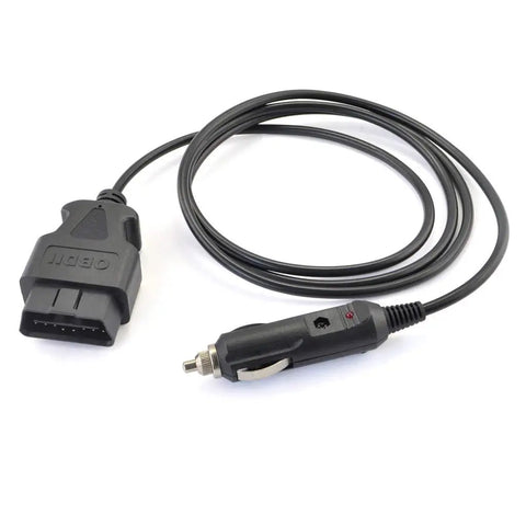 Cigarette Lighter To OBD2 Power Cable 16 Pin 10Ft 12V DC Vehicle OBD II Port Adapter Connect Any 12V Source To Car Diagnostic Tool OBD II Cable