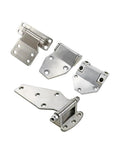 Rock Solid Heavy Duty Hinge One Piece Load Bearing Door Bracket 153 By 96 Point 5 Millimeters set of steel hinges for cabinets