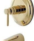 Concord Tub Spout Only In Polished Brass, Solid Brass Construction, Wall Mount Design, Half Inch 14 NPT Connection, 7 GPM Flow Rate