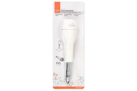 Packaging of Versatile Screw Punch With 2Mm, 3Mm And 4Mm Tips For Circular Paper Holes Anywhere, Oversized Soft Grip Handle Makes Punching Paper And Scrapbooking A Breeze.
