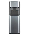 Front view of Bottom Loading Water Cooler Dispenser With Hot And Cold Function, Stainless Steel Inner Tank, Durable PP Shell.