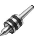 2MT Morse Taper Live Center 60 Degree With Triple Bearing Design For Lathe And CNC Work, Hardened Tool Steel Close-Up