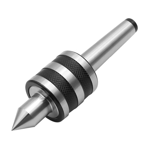 2MT Morse Taper Live Center 60 Degree With Triple Bearing Design For Lathe And CNC Work, Hardened Tool Steel Close-Up