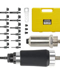 Two In One Rivet Nut Tool For Drill Converts To A Rivet Gun And Rivnut Tool Kit Includes Twelve Mandrels And Four Rivet Heads Works With 18V To 24V Cordless Drills