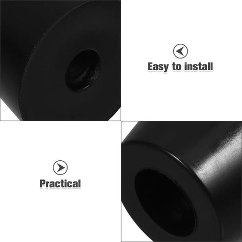 Grippy Rubber Washer Foot Pads With Screw Holes 10 Pack Non Slip Vibration Dampening Mats close-up showing installation detail