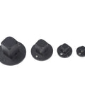 Ultimate Low Profile Socket Adapter Kit 4 Piece Set Heat Treated Steel Stackable Design For Auto Repair And Diy Projects Fast Tool Transitions, four black adapters