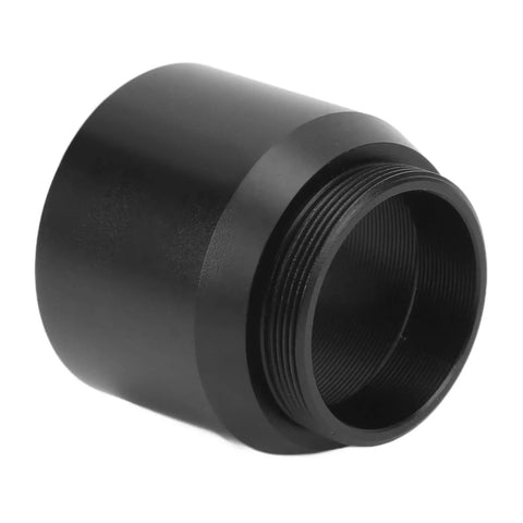 1.25 Inch Eyepiece To C CS Mount Telescope Adapter With M25x0.75 External Thread, metal finish, angled view.