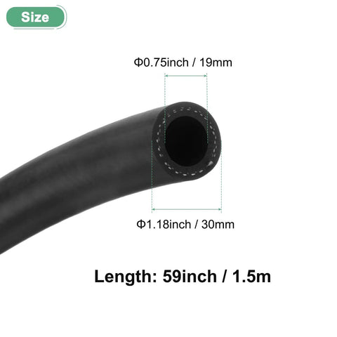 Heavy Duty Fuel Line Hose For Automotive Engines And Equipment Three Quarters Inch Inner Diameter 19mm Outer Diameter