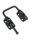 Sliding Door Loop Lock U Shaped Metal Flip Bolt Latch For Uneven Doors Small Slide Latches Hardware Matte Black Finish