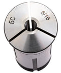5/16 Inch High Precision 5C Collet With Tight Tolerances, Runout 0.0006 In At 3xD, Hardened And Ground Tool Steel