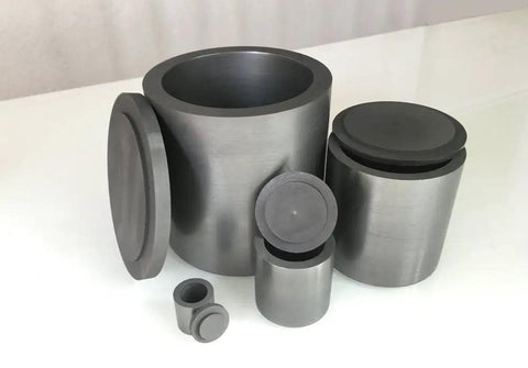 Top Shelf Graphite Crucible With Secure Lid For Heavy Duty Lab Smelting And Quick Melting Projects Four Inch Square High Temp Resistant Tool straight up game changer for makers, shown in various sizes.