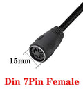 7 Pin DIN Audio Cable MIDI 7 Pin DIN Male To Female Controller Interface Cable for TV Monitor Projector and Audio Receiver