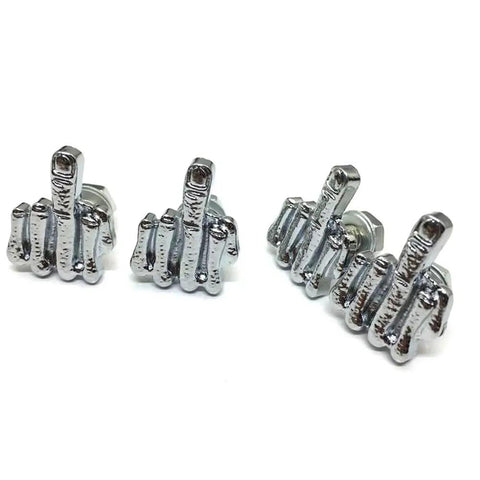 Beefy Stainless Steel License Plate Bolts Kit For Cars And Bikes, 6mm Diameter By 0.8 Inch Length, Silver Finish, four bolts visible