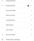 WiFi Sump Pump Monitor And Protector with real-time alerts interface, showing pump status and alert settings on mobile app screen.