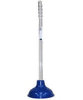 Heavy Duty 6 Inch Cup Plunger With 19 Inch Clear Handle designed for quick fixes on kitchen drains and toilet backups.