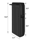 Inflatable PVC Dock Fender Guard For Boats, Dockside Edge Protector, 15.2 x 5.1 inches, black, with reinforced ribs